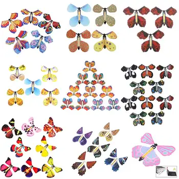 1/2/5/10pcs Magic Motýľ lietanie Karty Hračka s Prázdnymi Rukami Butterfly Svadobné Magic Rekvizity Magické Triky, farba náhodný