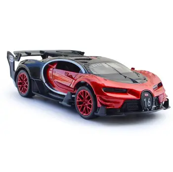 1:32 Stupnica Super Športové Auto Kovový Model, Svetlo, Zvuk, Bugatti Gt Chiron Diecast Vozidlo Vytiahnuť Späť Zbierku Hračiek Pre Chlapcov Dary