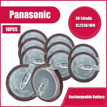 10PCS Panasonic Lítium Tlačidlo gombíkovej Batérie Nabíjateľné Batérie VL2330 s 180 Stupňov pre Land Rover Vzdialenej K