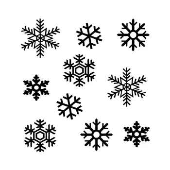 19.2*20,3 CM Krásne Zimné Snowflake Oblek Pre Auto Samolepky Cartoon Motocykel Vinylové Nálepky Čierna/Strieborná C7-1720