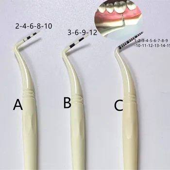 1Pcs Sonda Hĺbka Opatrenie Explorer Periodental NoHarm na Implantáty Flexibilné Živice Materiál Probs Zubné