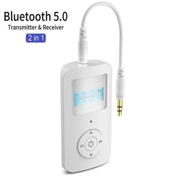2 In1 USB Bezdrôtový Adaptér Bluetooth 5.0 Transmiter Bluetooth, Počítač, TV Prenosný Reproduktor Headset Adapter AUX Audio Prijímač