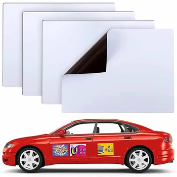 2 ks Prázdne Magnety Zaoblené Rohy Prázdne Auto Magnet Set pre Auto Inzerovať Podnikania a Kryt Spoločnosti Inzerovať（Č prispôsobenie）