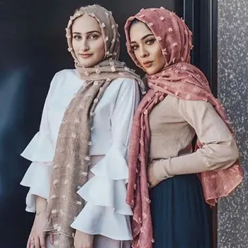 2020 NOVÉ žien soild farba islamskej šatky hlavy šatky Hrnuli úplné pokrytie-up bublina bavlnená šatka hijabs pre moslimských