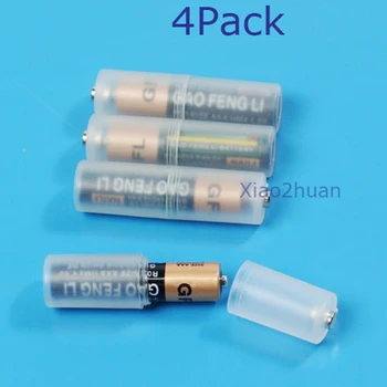 4PCS Batérie Konvertor Adaptér Veľkosti AAA R03 na AA LR6 4 Ks Trvalé Vysokej Kvality