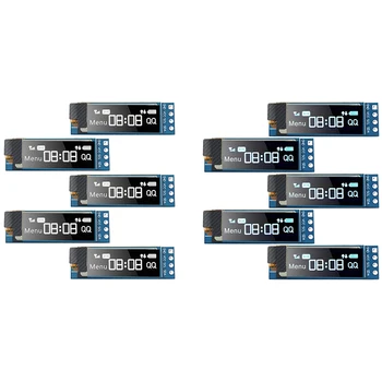 5 Kusov I2C Displeja Modul 0.91 Palcový I2C SSD1306 OLED Displej Modul Modrá I2C OLED Displej Ovládač DC 3.3 V-5V