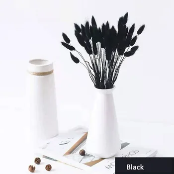 50Pcs/Veľa Sušené Prírodné Kvet Fleur De Pampa Black Králik Chvost Vôňou Trávy Naturelle Plante Artificielles Pour La Dekorácie