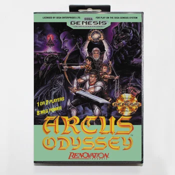Arcus Odyssey 16bit MD Hra Karty Pre Sega Mega Drive/ Genesis s Retail Box