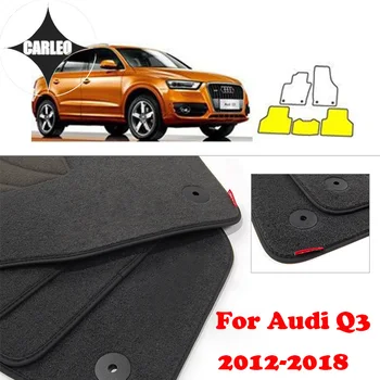 Auto Podlahové Rohože vhodné Pre Audi Q3 2012-2018 Semiš Koberec LHD&RHD Auto Určených na Ochranu Životného prostredia Materiál Multi-Farby