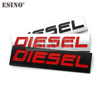 Auto Styling 3D Kov Chróm Zliatiny Zinku Znak Univerzálnej Diesel Logo Auta Odznak Telo batožinového priestoru Blatník Adhensive Znak Auto Príslušenstvo