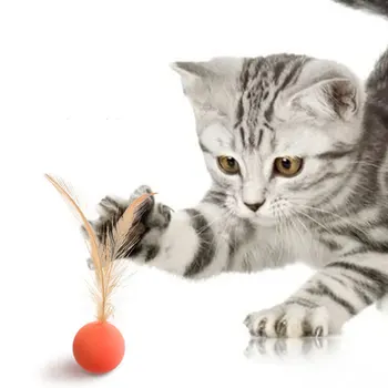 Cat hračka skákacie loptu interaktívne vtipné mačku skákanie lopty zbaviť nudy psa high-bounce pet hračka dodávky
