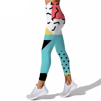 CLOOCL Ženy Legíny Farebné Polynézia Abstraktné Umenie Tlač Vysoký Pás Pružnosť Leginy Žena pre Vonkajšie Jogging Nohavice