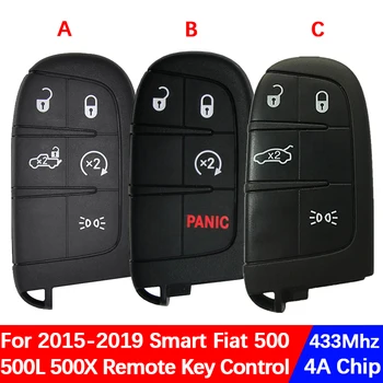 CN017008 Pôvodné 4/5 Tlačidlo Smart Key Pre 2015-2019 Fiat 500 500L 500X Diaľkové Ovládanie 4A HITAG AES Čip M3N-40821302/735637066