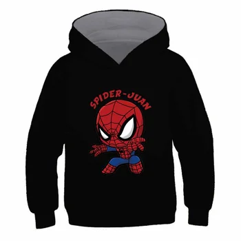 Detská Mikina Marvel Spider-man Oblečenie Baby Chlapci, Dievčatá Dlhý Rukáv Pulóver Batoľa Sveter Jeseň Hoodie Oblečenie