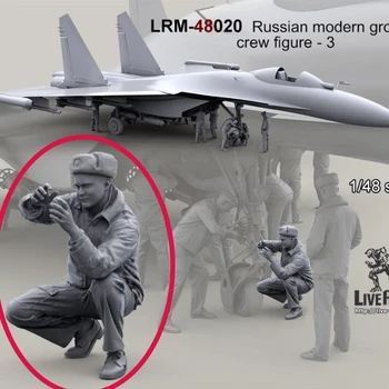 Die-cast mierke 1/48 moderné ruské vojenské Pozemné posádky-3 (s výnimkou lietadla) micro-scéna s self-assembled unpainte GK hobby