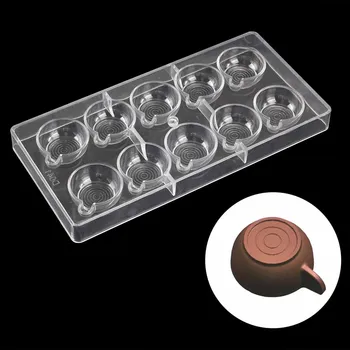 DIY 3D Cup Tvar Polykarbonátu Čokoládu Formy Candy potravinársky Pečenie Pc Čokoláda Formy Želé Zásobník Pečenie Pečiva Nástroj