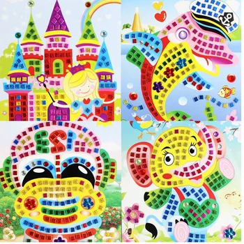 DIY Mozaiky, Puzzle Nálepky Hry DIY Diamond Nálepky Ručné Umenie Karikatúry Kreatívne Vzdelávacie Hračky Pre Deti, Detský Darček