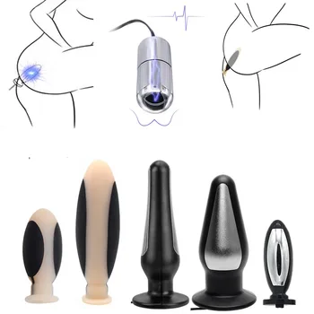Elektrickým Prúdom Análny Vaginálne Plug Elektro Šok Análny Zadok Plug Masáž Stimulácia Lekárske Tematické Dospelých, Sexuálne Hračky Pre Páry