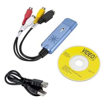 H1111Z USB 2.0, Audio, Video Capture Adaptér VHS DVD, DVR TV Zachytiť Kartu Converter Podporu Vyhrať 10 Pre MAC IOS Disk, Zariadenie na digitalizáciu