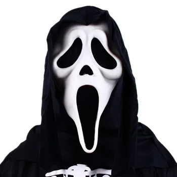 Halloween Horror Maska Kričať Ghost Masku Na Tvár Smrtka Lebky Pokrývky Hlavy Maškaráda Karneval Cosplay Kostým, Rekvizity
