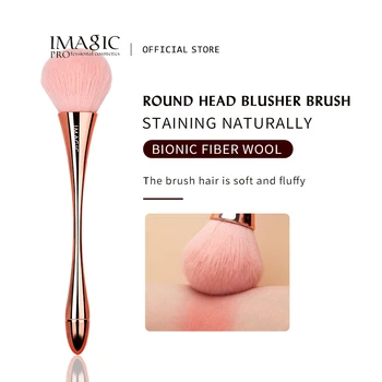 IMAGIC 1pcs Mäkké ružové Zlato Blush Brush Lady make-up Štetec Kozmetické Nástroj Vysokej Kvality Jeden Štetec, Profesionálny Make-Up Nástroj