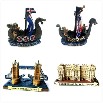 Island Viking Pirátskej lodi UK Tower Bridge Buckinghamský Palác, Big Ben Stôl Ozdoby, Dekorácie, Remeselné Výrobky Dary