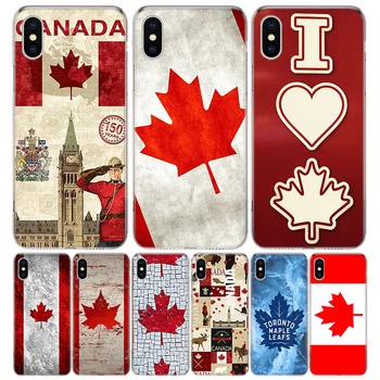 Kanada Javorového Listu Vlajky Kremíka Hovoru Telefón puzdro Pre Apple iPhone 11 13 14 Pro Max 12 Mini 7 Plus 6 X XR XS 8 6S SE 5S Kryt Coque