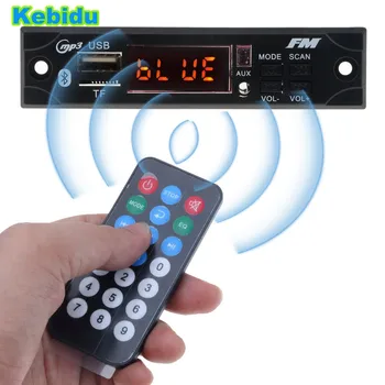 Kebidu 5V 12V Bezdrôtové Bluetooth, MP3, WMA Dekodér Doska s Remote Control Car Audio USB TF FM Rádio Modul Pre Auto príslušenstvo