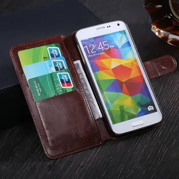 Luxusné PU Kožené puzdro Peňaženky, Magnetický Kryt Flip S Držiteľov Karty Prípadoch Pre Samsung Galaxy S5 Active Plus mini Star 2 I8200