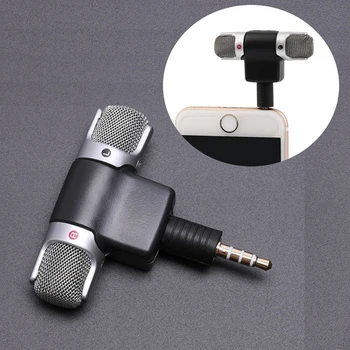 Mini Mikrofón Mic Pre iPhone, Android Mobilný Telefón Mobilný Smartphone Auta Drobných Mikro Malé Mikrofon Mike zvuku Zvuk 3,5 mm Stereo