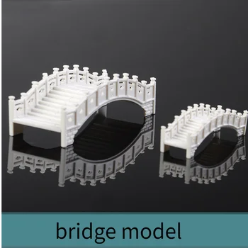 Most Model Miniatúrne ABS Konštrukcie Hračky Architektúry Budovy Sady 1:100 1:75 OO TT Víla, Záhradné Doplnky 2ks/Veľa
