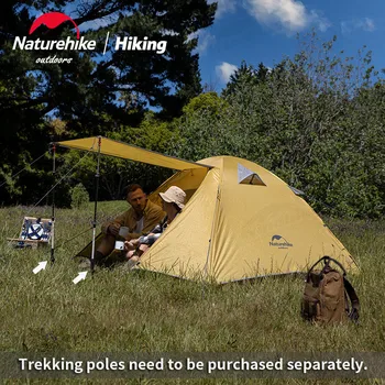 Naturehike Stan S Série Classic Camping Stan 2 3 4 Osoby Hliníková Tyč Polyester Textílie Turistický Stan Famliy Stan NH15Z003-P