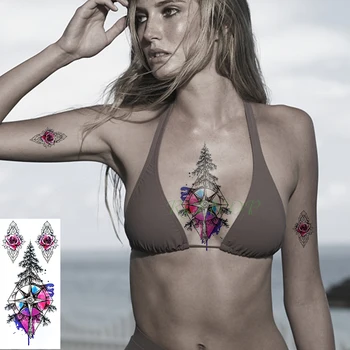 Nepremokavé Dočasné Tetovanie Nálepky Mansala tatto datura kvet viniča flash tetovanie kvety diamond falošné tetovanie pre Chlapcov muži ženy