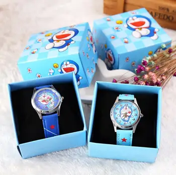 Nové Kreslené Doraemon Deti Náramkové hodinky Deti darček Chlapci Dievčatá Cartoon hodinky S Boxov Darčeky S009