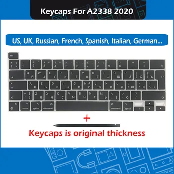 Originál Nový Notebook A2338 Kľúče Keycaps AZERTY Pre Macbook Pro Retina 13