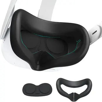Pre Meta/Oculus Quest 2 Prípad VR bočný Kryt Objektívu Pad Umývateľný Silikónová Maska VR Headset Oko Pokrytie Pre Oculus Quest 2 Príslušenstvo