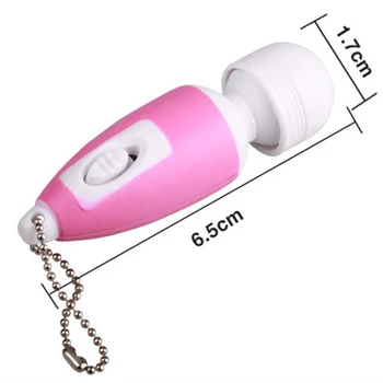 Prenosný Mini Masáž Stick Drobné Odbúranie Stresu Elektronický Kľúč Reťazca Krúžok Masáž Celého Tela So Tlačidlo
