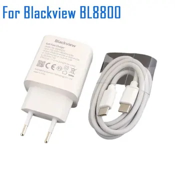 Pôvodné Blackview BL8800 Úradný Nabíjací Adaptér EU Plug Cestovné 11V 3A TPYE-C, USB Kábel Dátový Riadok Diely Pre Blackview BL8800