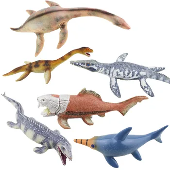 Simulácia MÄKKEJ Gumy Dinosaura Model Veľké Canglong Had-hrdlom Dragon Deng je Ichthyosaur Morský Živočích Model Hračka K27