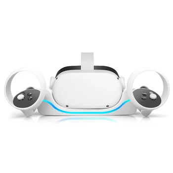 USB Magnetické Nabíjací Dock Držiteľ Stanica Pre Oculus Quest 2 VR Headset Rýchle Nabíjanie Dock Stojan, Sada Pre Quest 2 VR Príslušenstvo