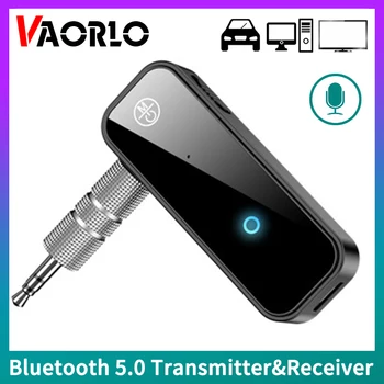 VAORLO C28 2-V-1, Bluetooth 5.0 Vysielač, Prijímač, 3.5 MM AUX Jack S Mic Pre Auto, TV, PC, Stereo Hudby A2DP Bezdrôtový Adaptér