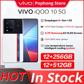VIVO iQOO 10 12 GB 256/512 gb diskom 5G Herné MobilePhone 6.78