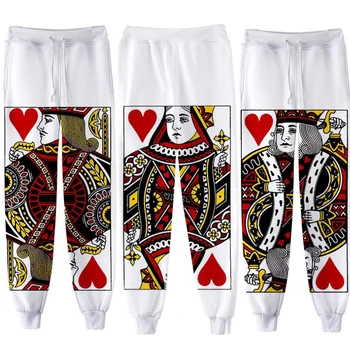 Vtipné Poker 3D Joggers Nohavice Muži/Ženy Bežné Nohavice Harajuku Hip Hop Tepláky Pantalon Homme Streetwear