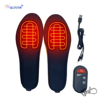 Vyhrievané Vložky do topánok pre Mužov, Ženy, Nabíjateľná Nohy Ohrievačov s LED Displej Diaľkové Contro