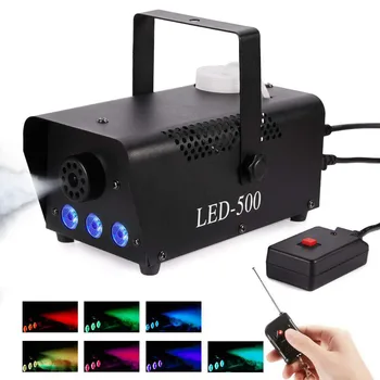 Vysoko Kvalitné LED, 500W Hmla Stroj RGB Farebné Auto Farby Pre DJ, Disco Party Club a Svadobné Fáze Effec Stroj