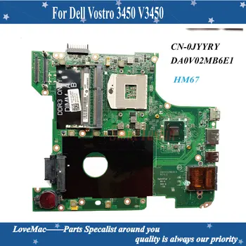 Vysoká kvalita CN-0JYYRY 0JYYRY JYYRY Pre Dell Vostro 3450 V3450 Notebook doske HM67 DA0V02MB6E1 100% testované