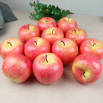 Vysoká Simulácia Ovocie Apple Plastové Falošné Červené Jablká Foto Rekvizity Ovocie Domov Umelé Odrody Zeleného Jablka Ovocie Shop Model Dec.