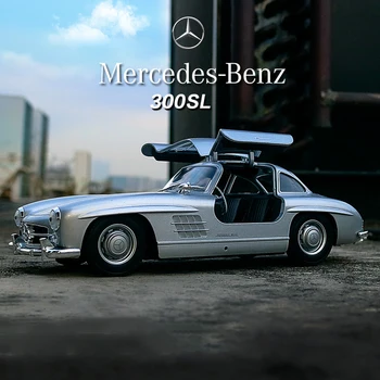 WELL 1:24 značky Mercedes-Benz 300SL 220 230SL Zliatiny Modelu Auta Diecasts & Hračky Zbierať Hračka Auto Chlapec Narodeninám