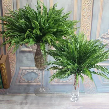 Zelené Umelé Papradie Vôňou Kože, Hodvábu Rastliny Falošné Perzské Listy Listy Domov Svadobné Dekorácie