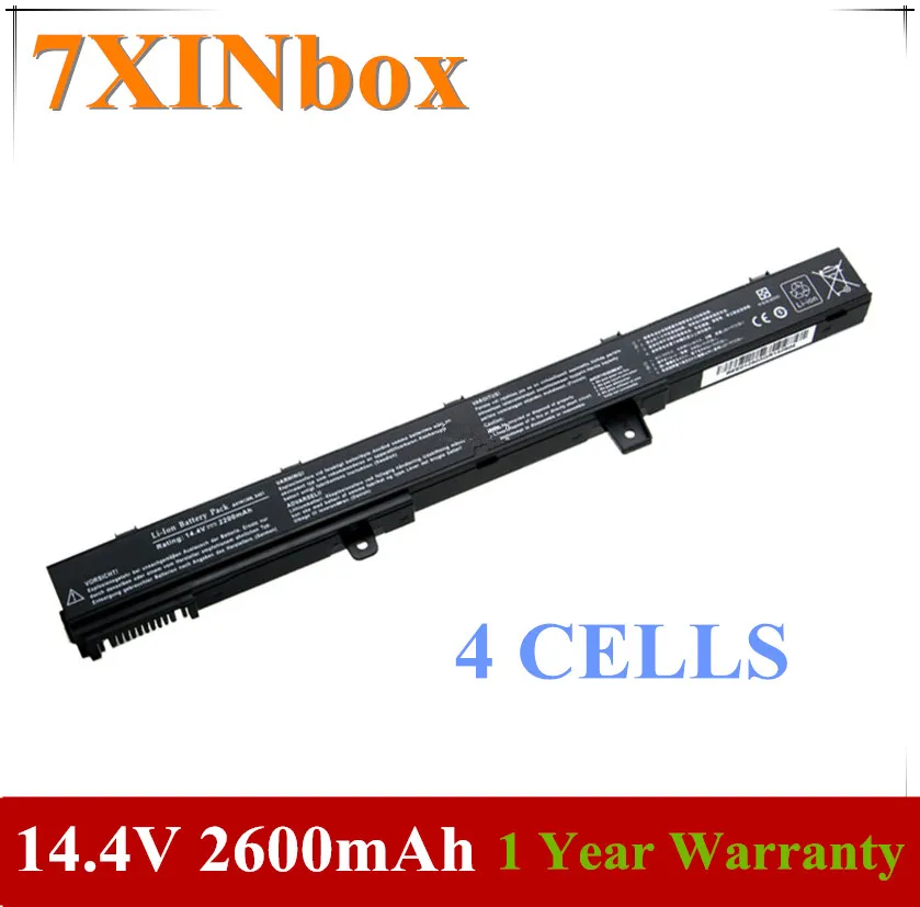 7XINbox 14,4 V 2600mAh A31N1319 A41N1308 Batéria Pre Asus X551 X551M X551C X551CA X551MA A41 D550 0B110-00250100 YU12008-13007D Obrázok 0